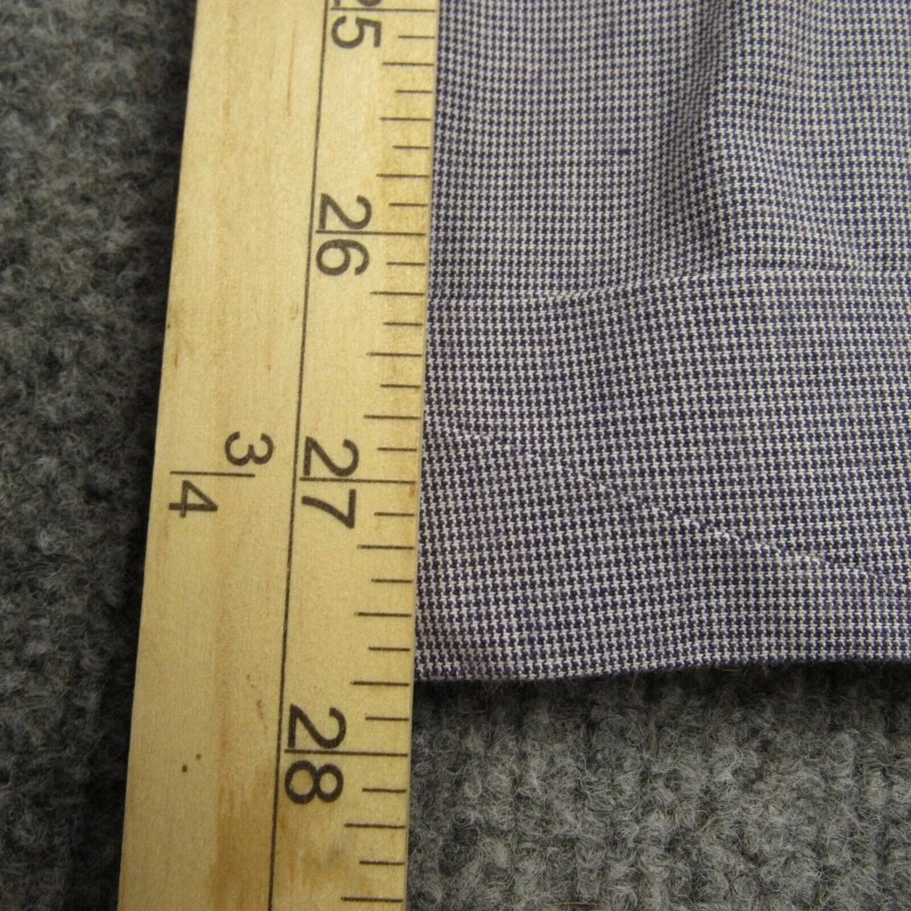 Vintage Cross Creek Pants Men 37x28 Cuffed Micro Houndstooth Pleated Made in USA
